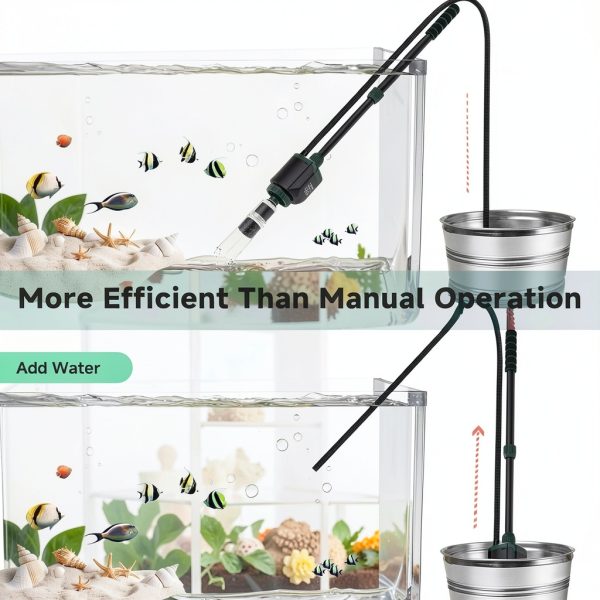 AQQA Aquarium Gravel Cleaner 6 in 1 Multifunction Electric-4