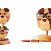 Wooden Dog Eyeglass Holder Jyoti Premium Oak Display-3