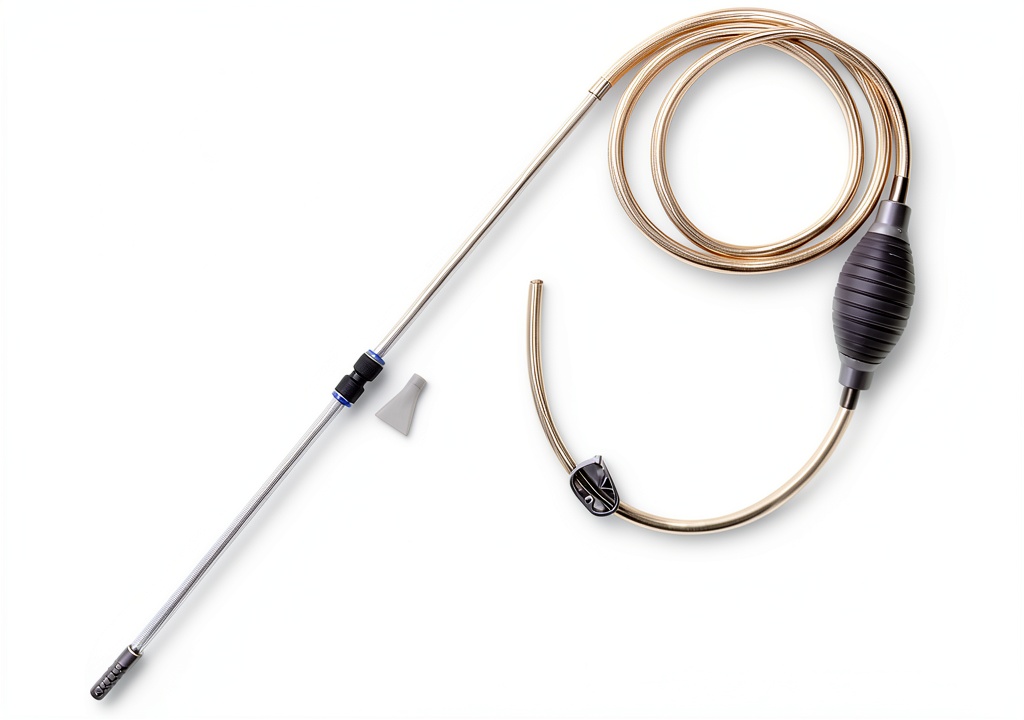 Installing AREPK Aquarium Gravel Cleaner Siphon Pump Water Changer on a wooden desk