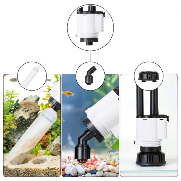 AQQA Electric Gravel Vacuum Fish Tank Cleaner 480 GPH-1
