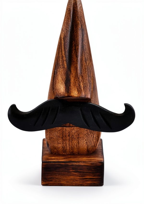 Nirvana Class Nose Shaped Wooden Glasses Holder Stand-2