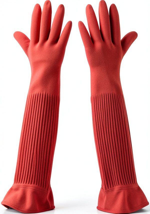 SunGrow Aquarium Gloves Long Rubber Waterproof Fish Tank-0