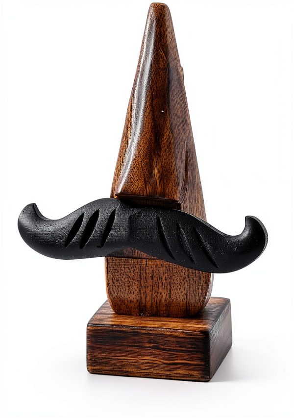 Nirvana Class Nose Shaped Wooden Glasses Holder Stand-1