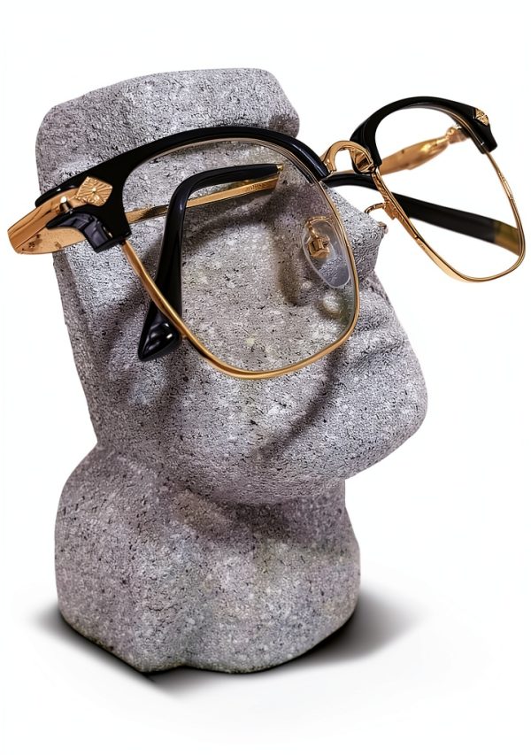 Moai Eyeglasses Holder Resin Display Desk Decor Office-0