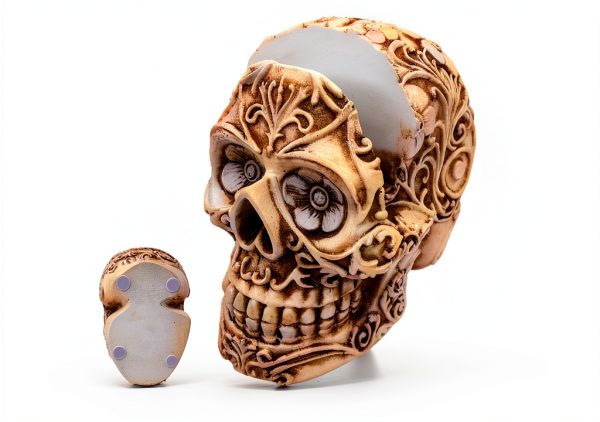 Top Brass Cow Eyeglass Holder Resin Animal Storage Stand-2