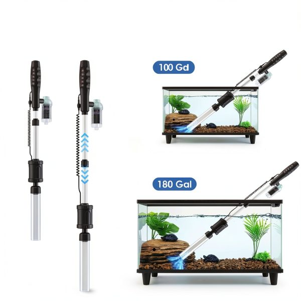 AKKEE Aquarium Gravel Cleaner Electric Water Change Filter-4