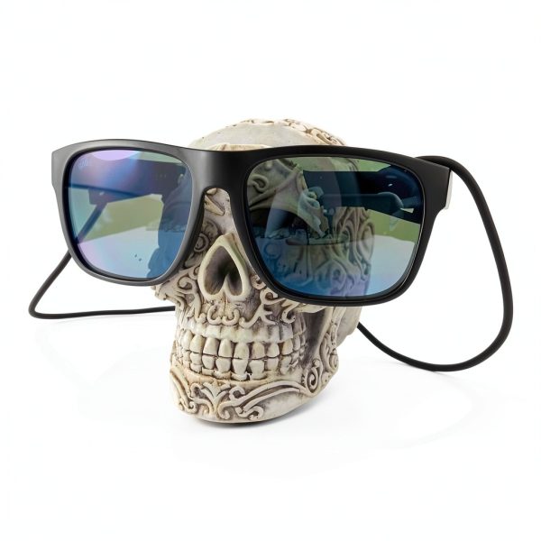 Top Brass Cow Eyeglass Holder Resin Animal Storage Stand-6