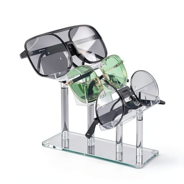 Sintuff 3 Tier Acrylic Sunglass Display Stand Organizer-2