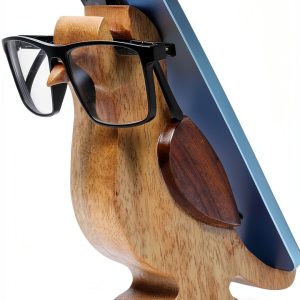 Bird Spectacle Holder ARTISENIA Mango Wood Desk Organizer-0