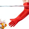 SunGrow Aquarium Gloves Long Rubber Waterproof Fish Tank-1