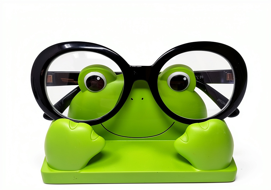 'JewelryNanny eyeglass stand on a nightstand'