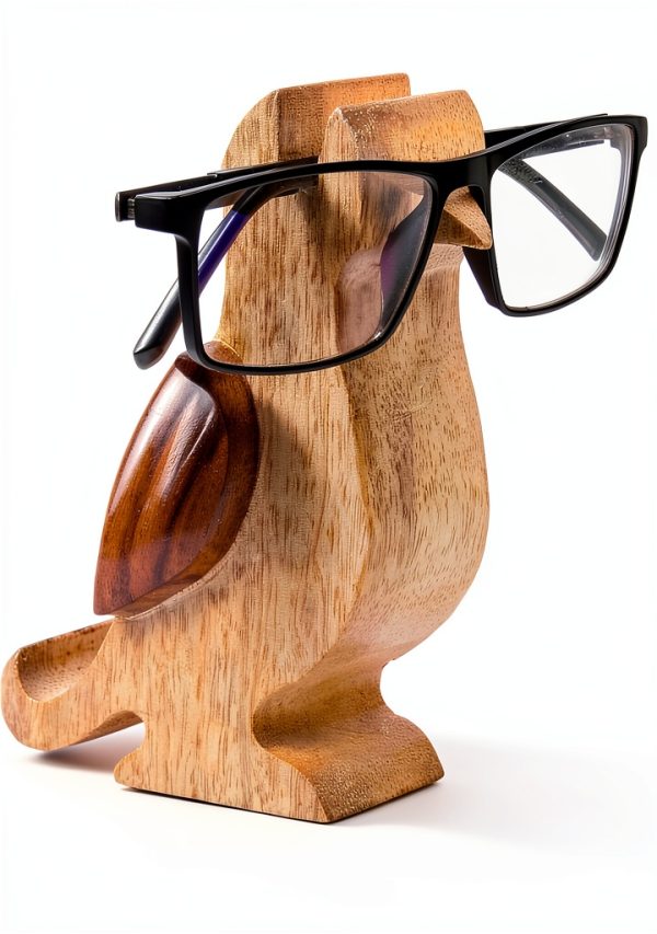 Bird Spectacle Holder ARTISENIA Mango Wood Desk Organizer-1