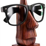 PMK Wooden Eyeglass Holder Stand Rosewood Spec Display-0