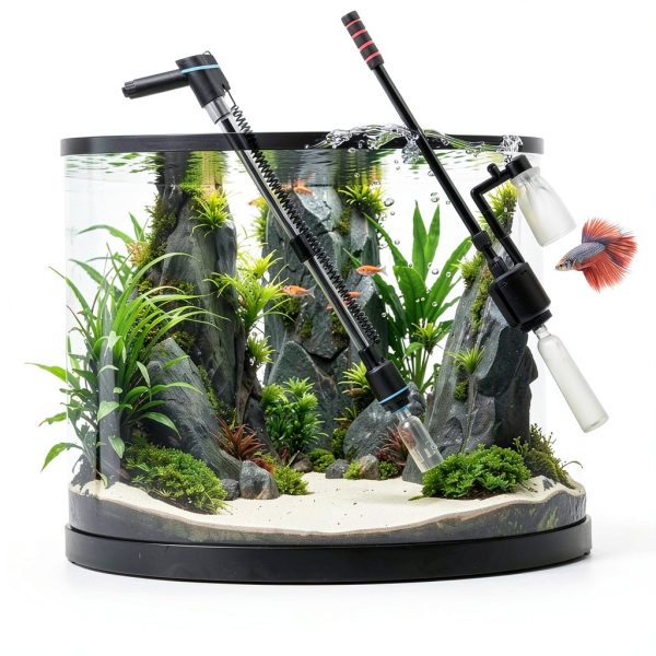 BOSTANA Aquarium Gravel Cleaner Electric Vacuum Water-6
