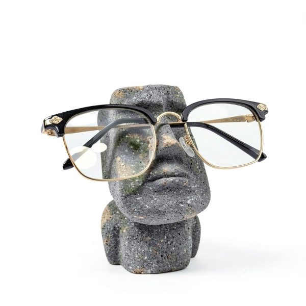 Moai Eyeglasses Holder Resin Display Desk Decor Office-4