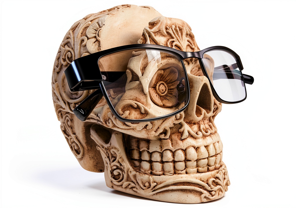 Installing Top Brass Cow Eyeglass Holder Resin Animal Storage Stand on a wooden desk