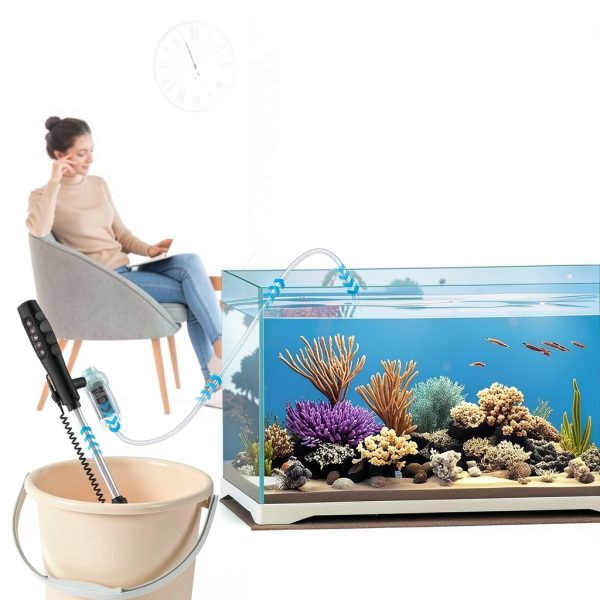 AKKEE Aquarium Gravel Cleaner Electric Water Change Filter-6