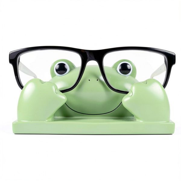 JewelryNanny Eyeglass Stand Durable Polyresin Green Holder-1
