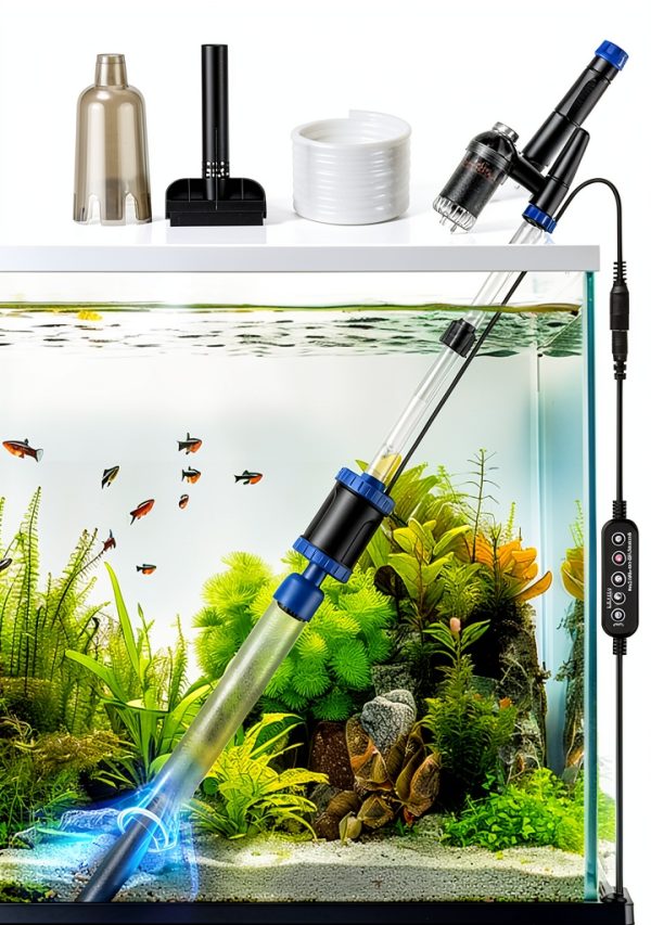 Suness Electric Aquarium Gravel Cleaner Adjustable Power-0
