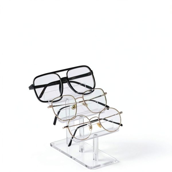Sintuff 3 Tier Acrylic Sunglass Display Stand Organizer-3