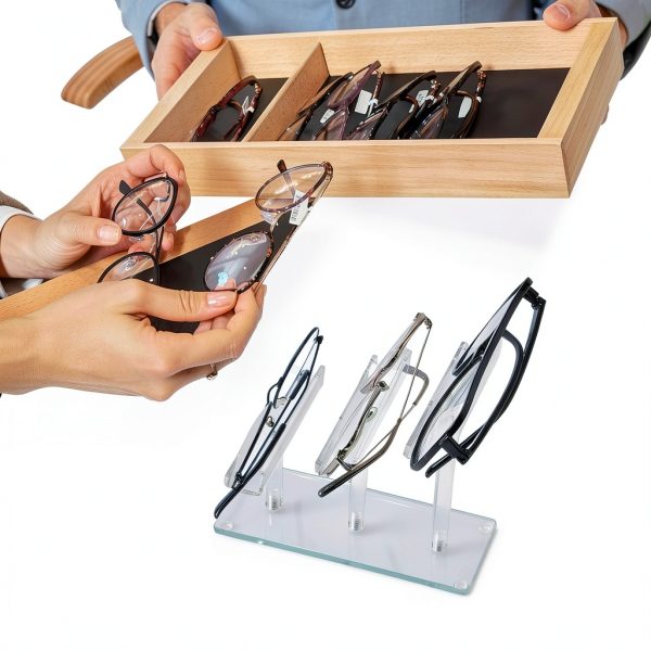 Sintuff 3 Tier Acrylic Sunglass Display Stand Organizer-6