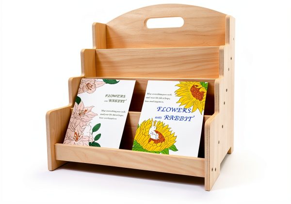 Luapeton Wood Display Shelf Detachable Farmhouse Style-5