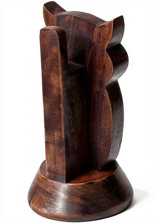Ajuny Owl Wooden Spectacle Holder Handcrafted Design-3