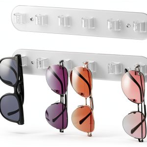 WPESI Acrylic Sunglass Organizer Wall Mount Clear Eyewear-0