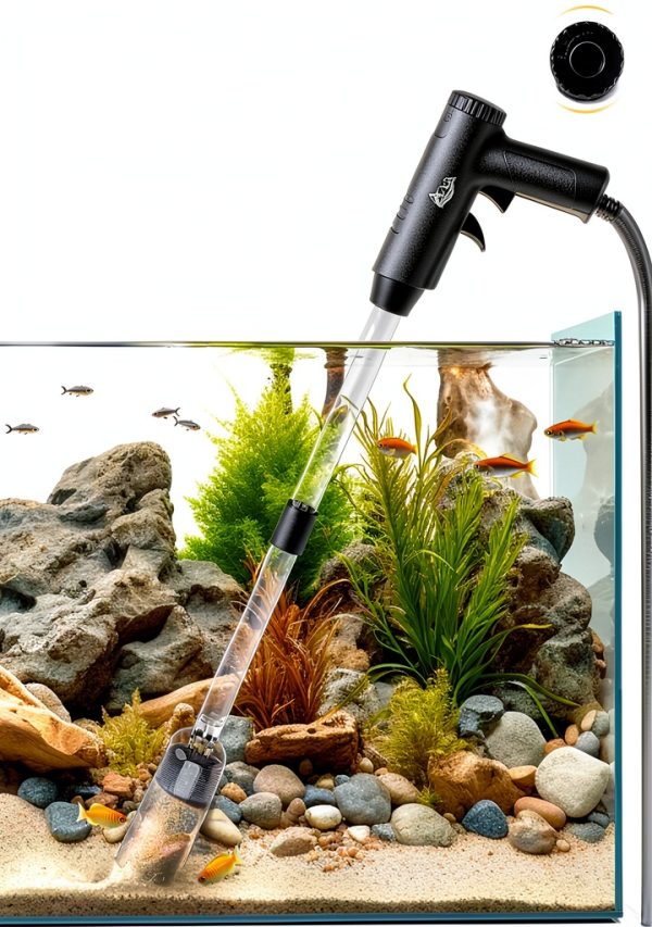Aquarium Gravel Cleaner AQQA 4in1 Vacuum-0