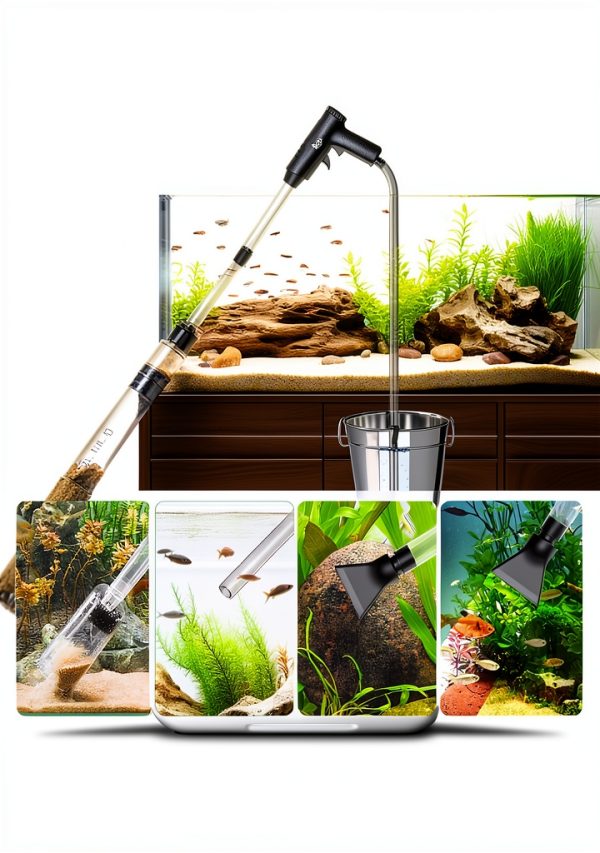 Aquarium Gravel Cleaner AQQA 4in1 Vacuum-1