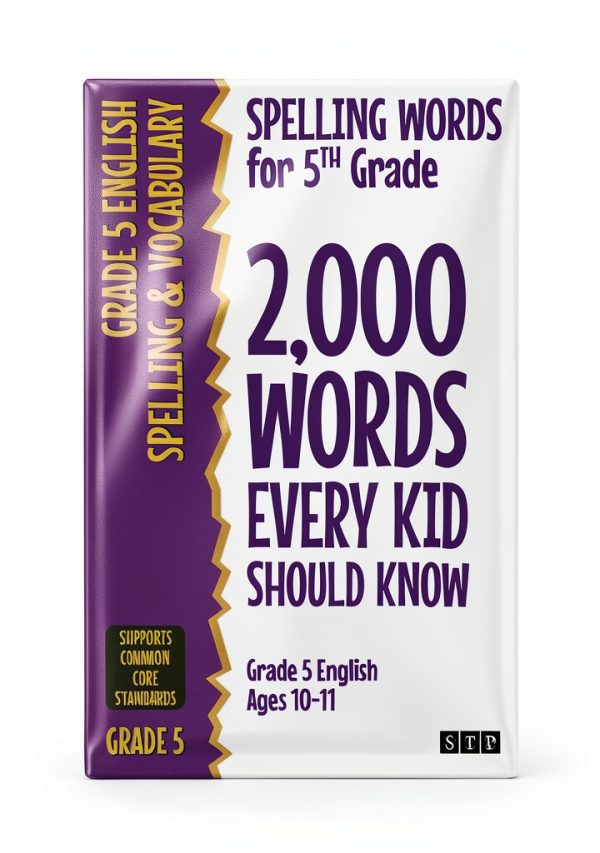 2000 Spelling Words Book 4 STP Books Grade 5 to 6 Replica Workbook-0
