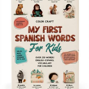 Spanish Vocabulary Builder for Kids by LearnFun – 77 Page Kindle Book-0