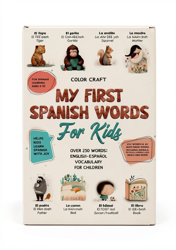 Spanish Vocabulary Builder for Kids by LearnFun – 77 Page Kindle Book-0