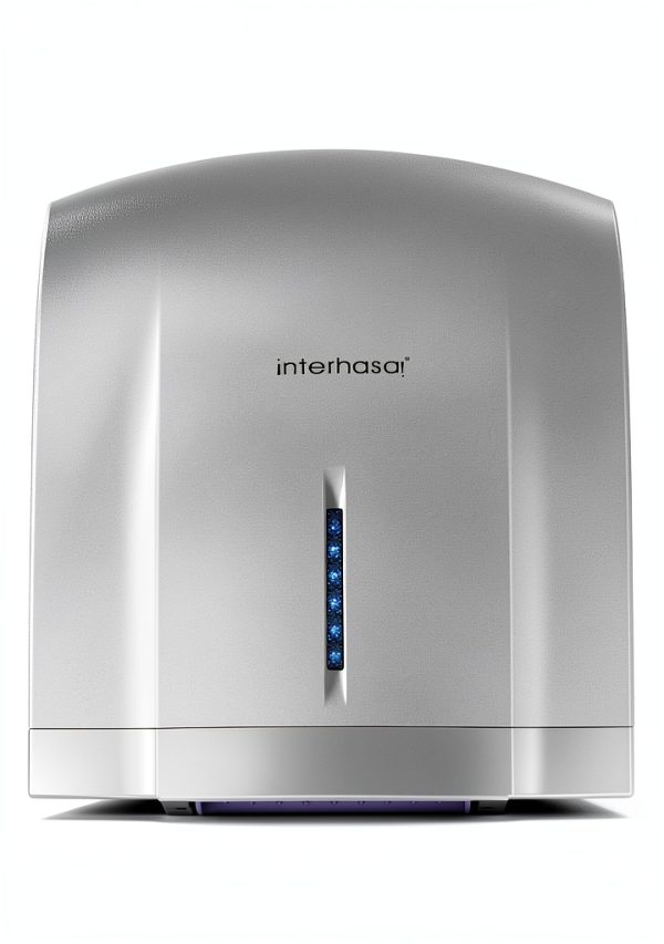 interhasa! Compact Hand Dryer for Bathroom 110V Electric Commercial Hand Dryer Wall Mounted with Hot n Cold Air, 3-Pin Plug in-1