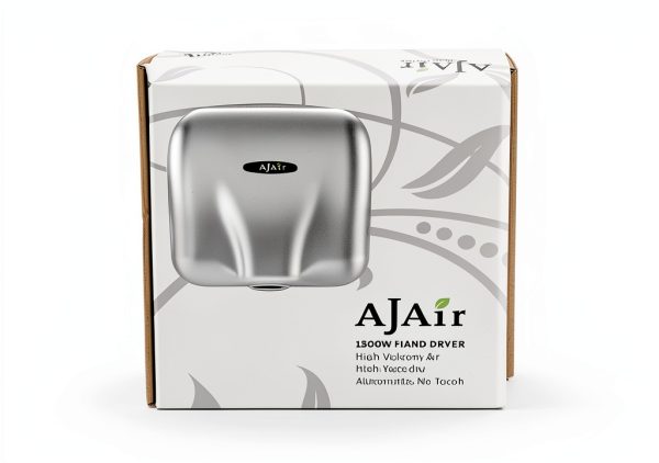 AjAir 2-Pack Commercial Hand Dryer – 1800W High Speed Stainless Steel-3