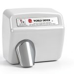 Hand Dryer World Dryer Model A Durable Steel White 110V 20A-0