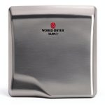World Dryer® L-973 SLIMdri® Hand Dryer - Automatic Brushed Stainless Steel Universal Voltage Surface-Mounted ADA Compliant-0