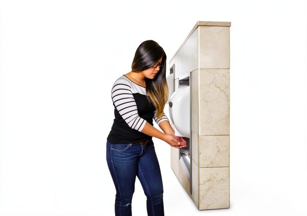 Hand Dryer Excel Dryer XL-BW-ECO No Heat White Thermoset Resin Cover-5