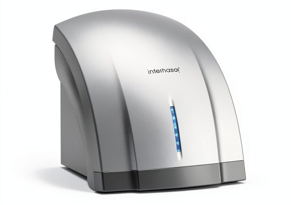 interhasa! Compact Hand Dryer for Bathroom 110V Electric Commercial Hand Dryer Wall Mounted with Hot n Cold Air, 3-Pin Plug in-2