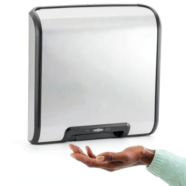 Bobrick B-7128 115V QuietDry, TrimDry ADA Surface-Mounted Automatic Heated Hand Dryer, 115 V-0