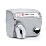 Hand Dryer Model A Durable Brushed Stainless Steel by World Dryer-0