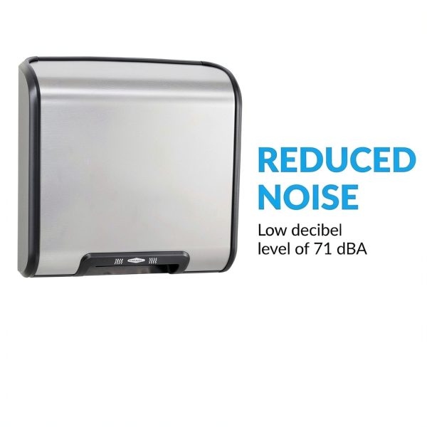 Bobrick B-7128 115V QuietDry, TrimDry ADA Surface-Mounted Automatic Heated Hand Dryer, 115 V-2
