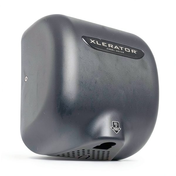 Excel Hand Dryer XLERATOR XL-GR-ECO Automatic, Surface-Mounted, Cast Cover, Textured Graphite Epoxy Paint, 110-120 Volt Standard Nozzle-0