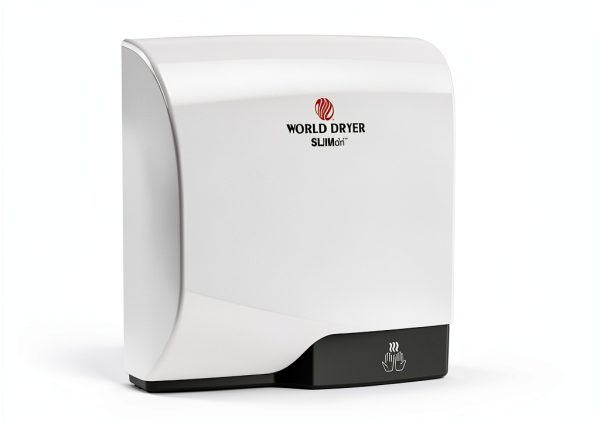 World Dryer L-974 SLIMdri Mounted ADA Hand Dryer Aluminum White 15s-2
