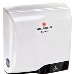 World Dryer L-974 SLIMdri Mounted ADA Hand Dryer Aluminum White 15s-0