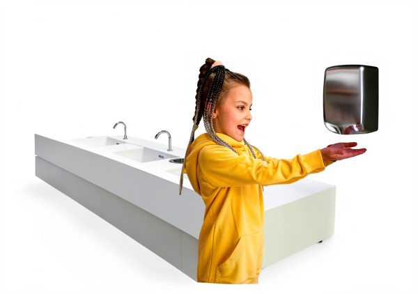 Commercial Hand Dryer EnBath Stainless Steel 224 MPH Energy Saver-2