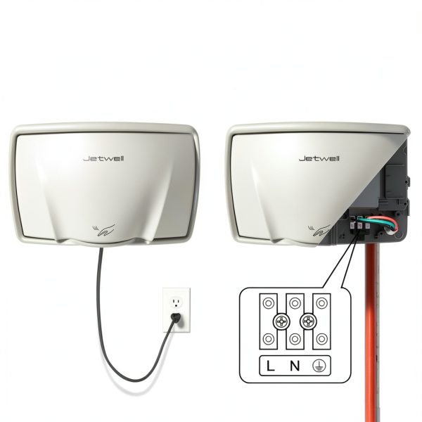 Hand Dryer JETWELL Stainless Steel Compact High Speed Warm Air JW2803-3