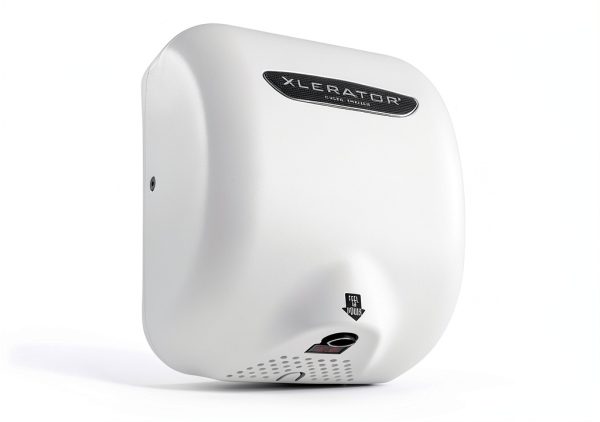 XLERATOR Excel Dryer XL-BW Hand Dryer for Commercial Bathrooms, Pro-Grade, Fast Drying Unit with White Thermoset Cover-1