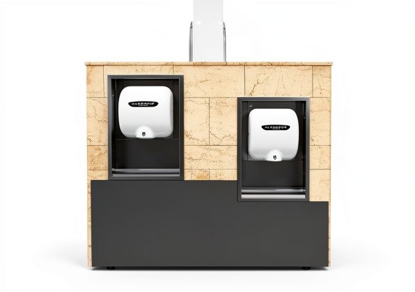 XLERATOR Excel Dryer XL-BW Hand Dryer for Commercial Bathrooms, Pro-Grade, Fast Drying Unit with White Thermoset Cover-5