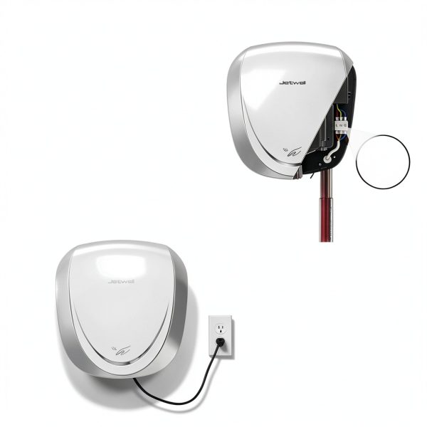 Hand Dryer JETWELL 2Pack Commercial UL HEPA Stainless Steel 1450W-3